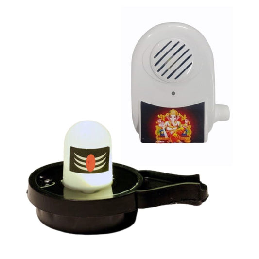 32 in 1 Mantra Chanting Device with Water Sensor Glowing Shivling