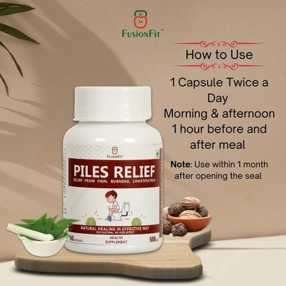 Piles(Bavasir) Relief 60 Capsule (500mg) Pack of 1